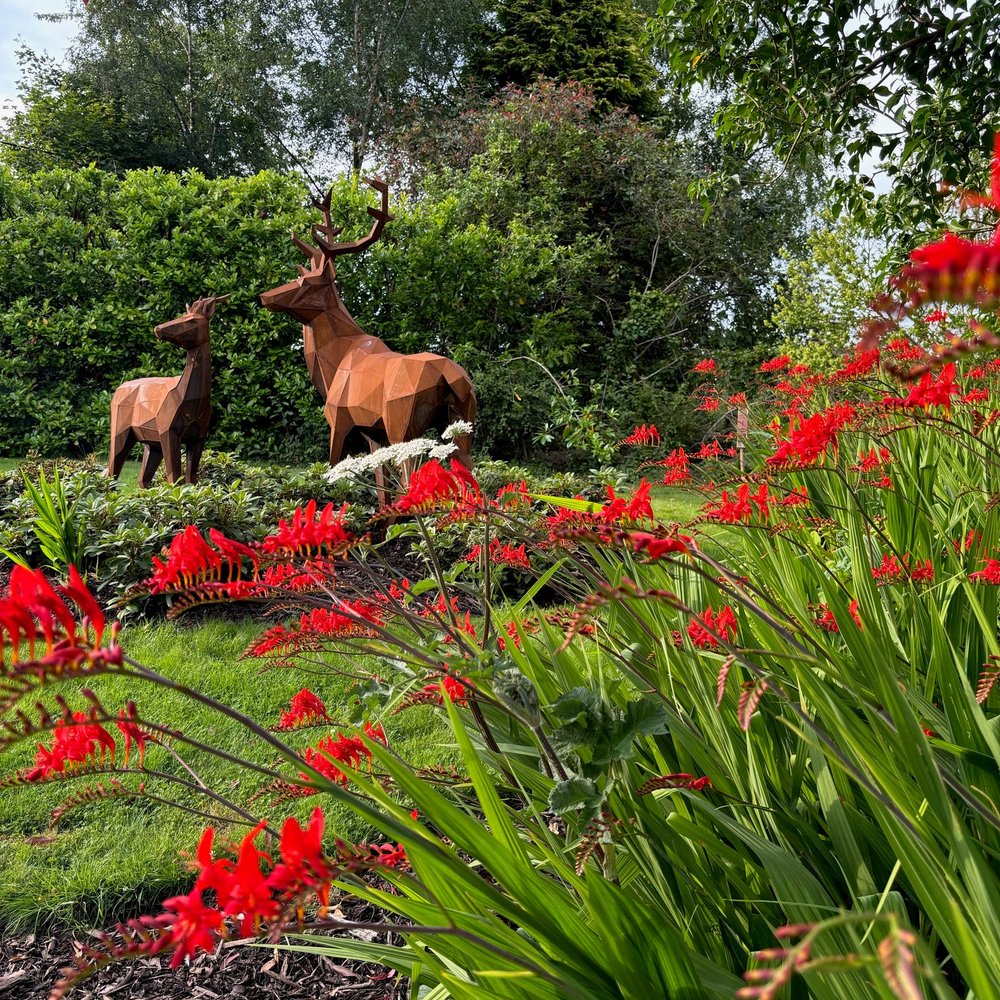 Buck - Geometric Corten Steel Sculpture